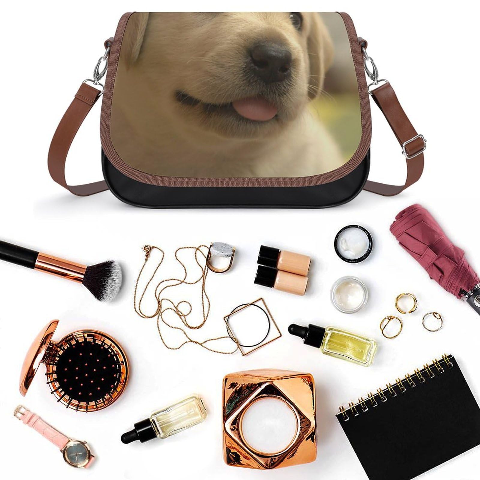 【新品】ラブラドールリトリバー　ショルダーバッグ Amazon.co.jp: ラブラドールレトリバー 犬柄 ショルダーバッグ PU
